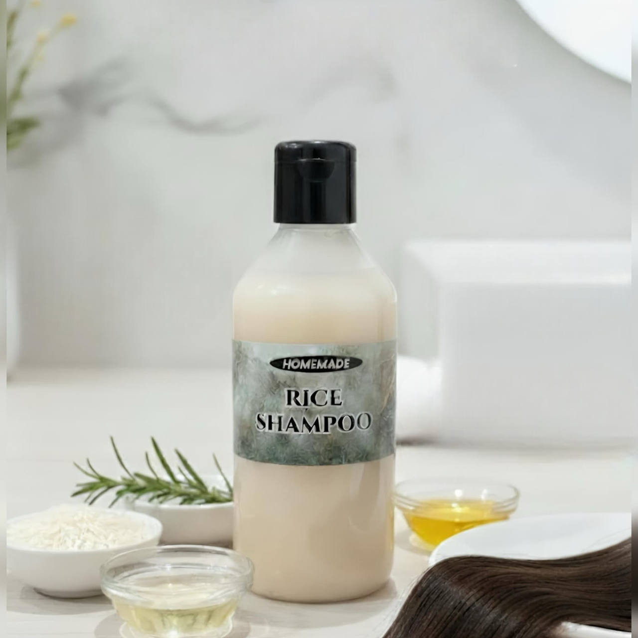 Homemade Rice Shampoo