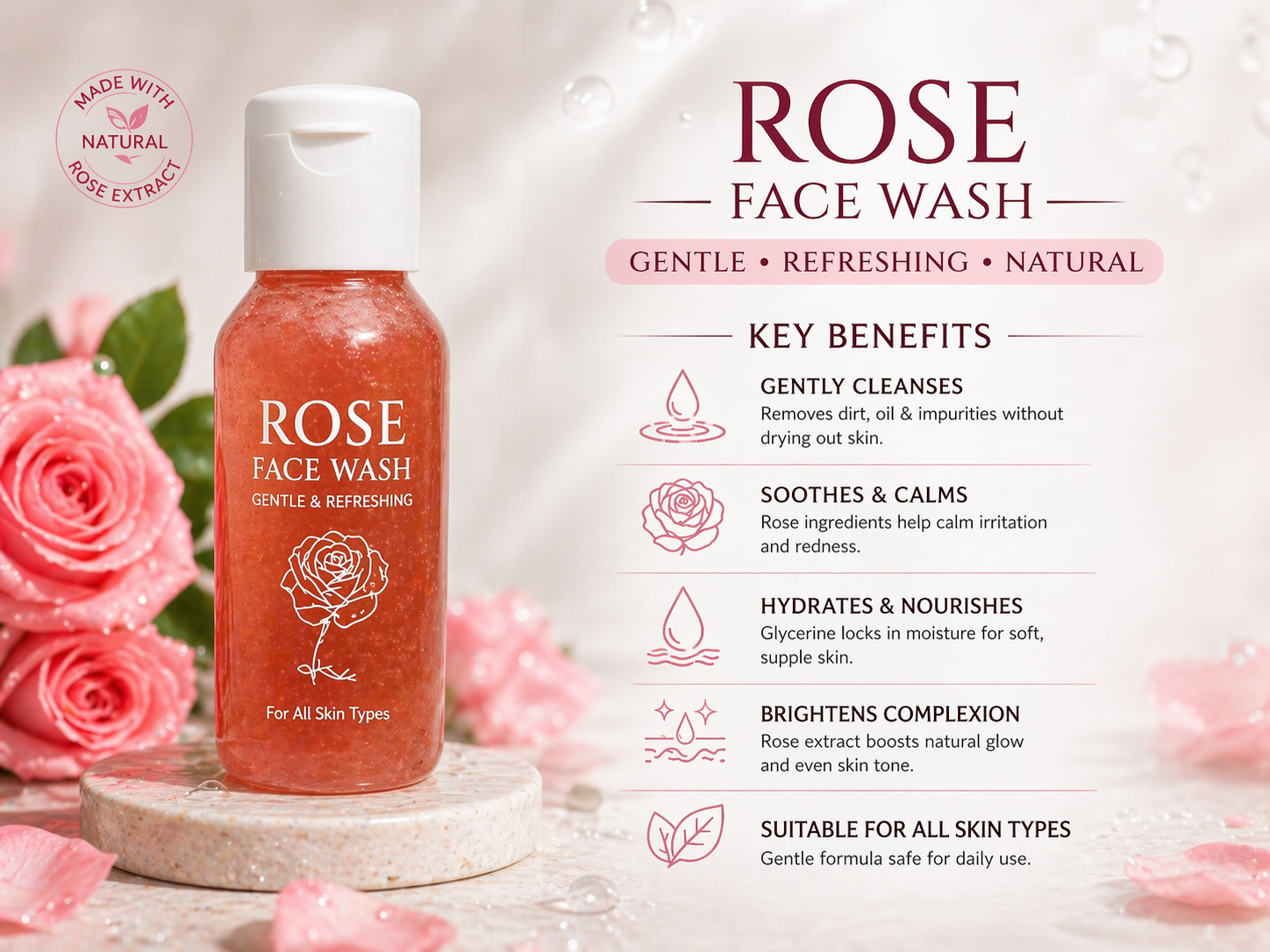 Rose Face Wash
