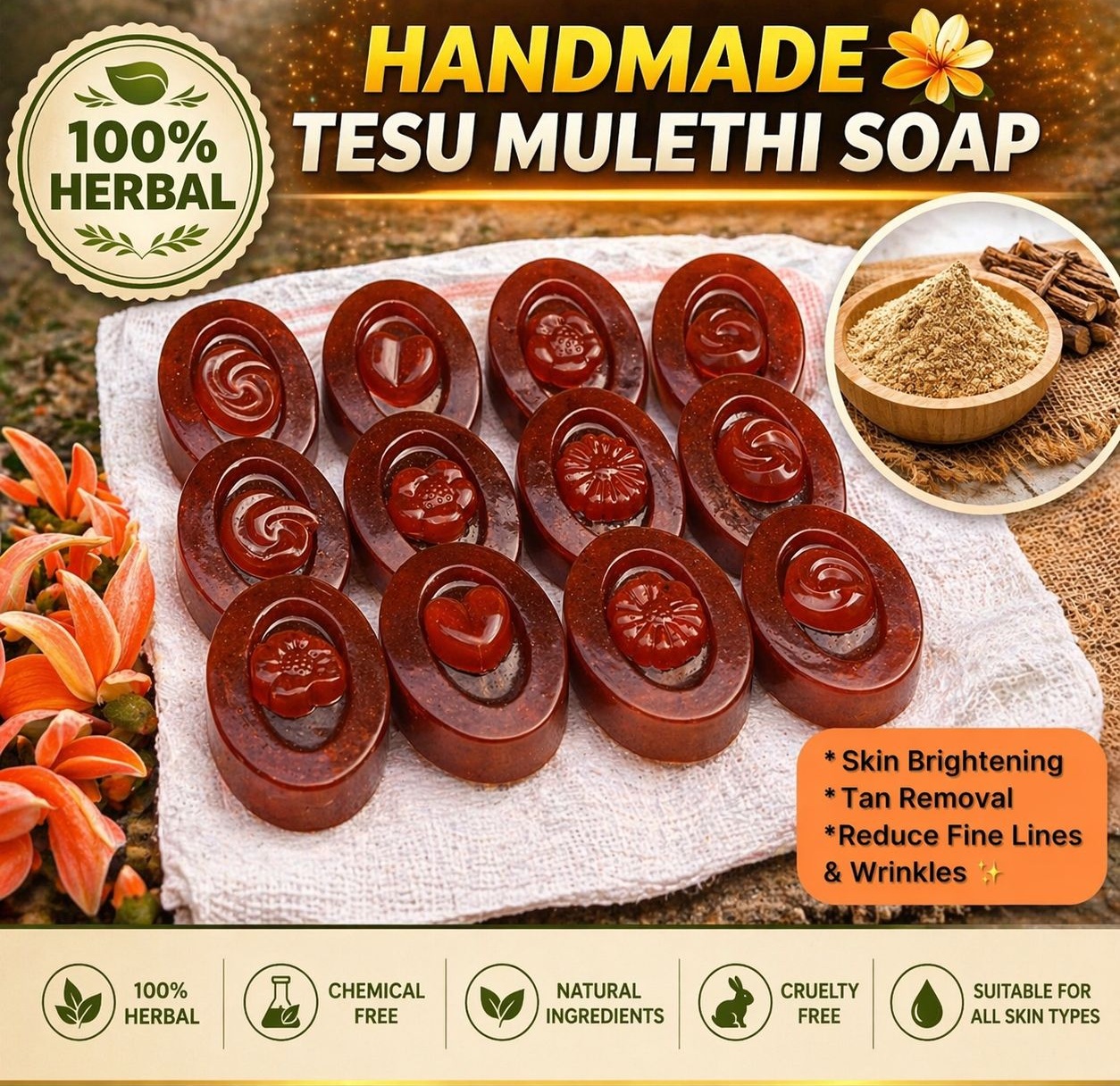 Tesu Mulethi Glow Soap